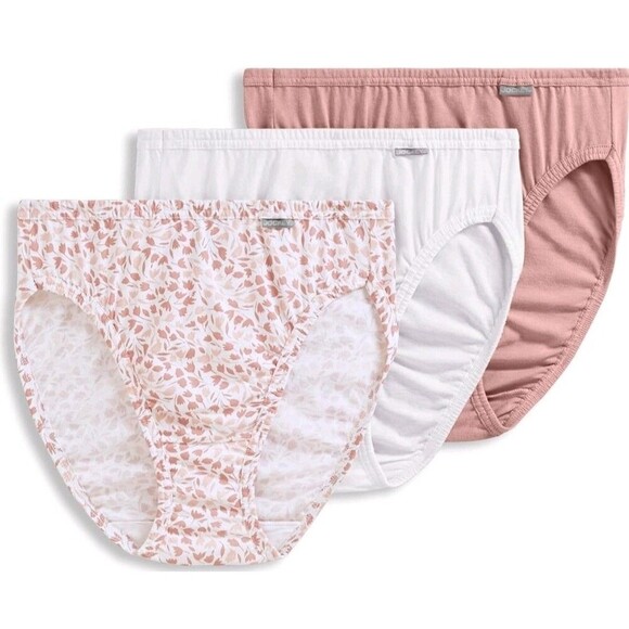 Jockey Womens Underwear Elance French Cut 3 Pack Underwear 100% Cotton Sz 10 3XL - Picture 2 of 8